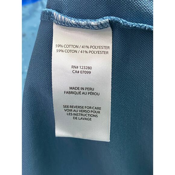 TravisMathew Splatter Paint Golf Polo Men’s XL Blue Short Sleeve Performance - Picture 5 of 8